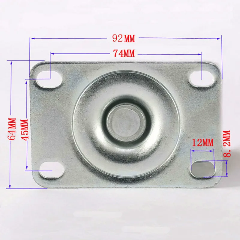 2.5 inch level regulating wheel height 9cm industry enclosure wheel diameter is 65 mm with goblet adjustable casters