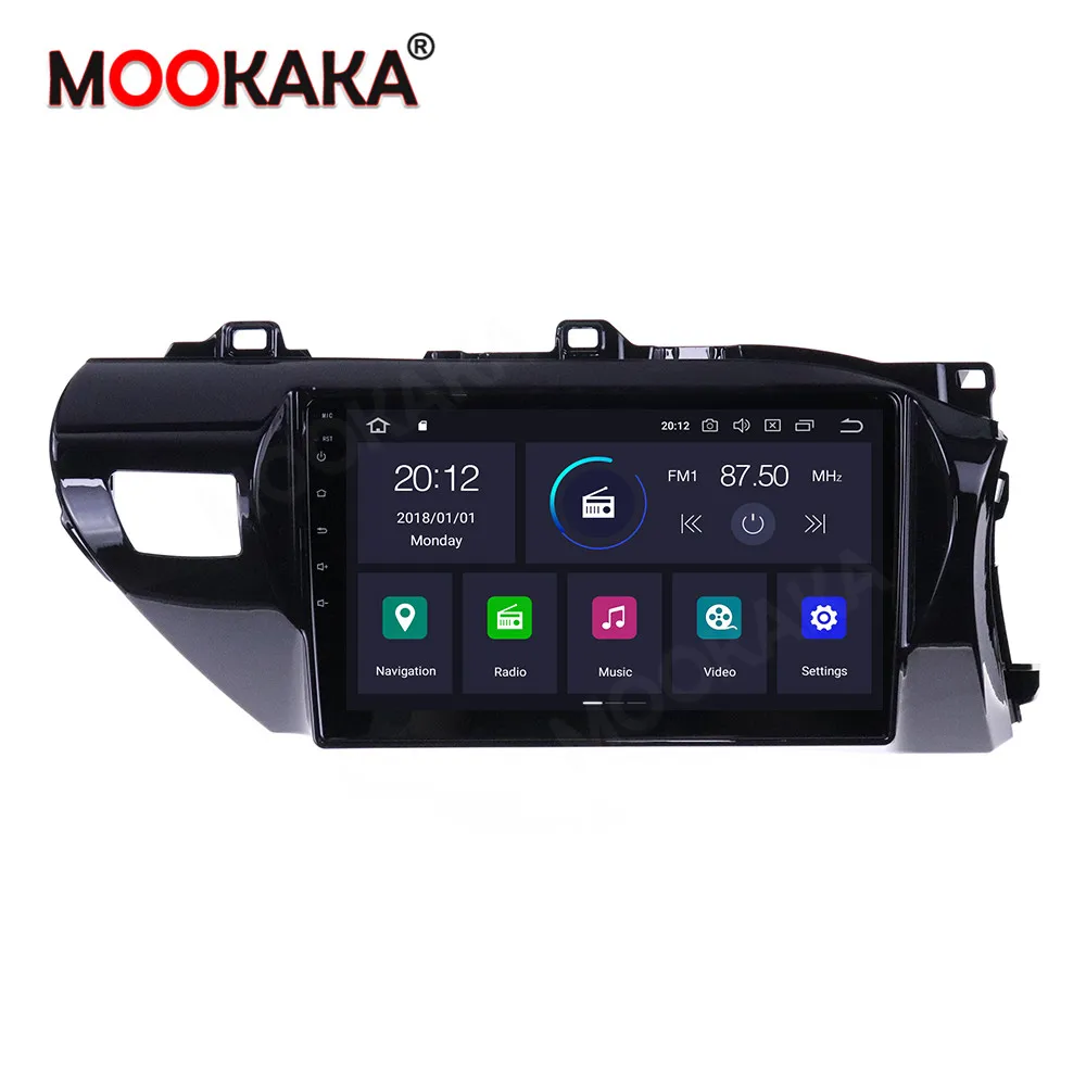 dvd player For Toyota Hilux RHD 2015 2016 2017-2018 Android 10.0 Stereo GPS Navigation Multimedia Auto Radio Player HeadUnit dsp