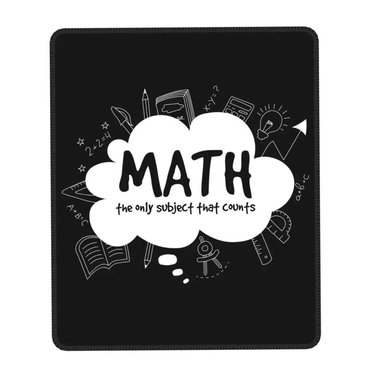 Math Teachers Gift Computer Mouse Pad Soft Mousepad Non-Slip Rubber Geek Science Mathematics Desk Mat for Gaming Computer