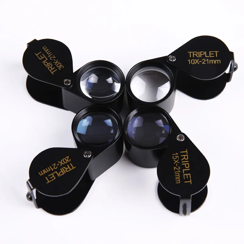 Portable Handheld HD High Power 30X Jewelry Appraisal Magnifier Diamond Jade Antique Stamp Coin Portable
