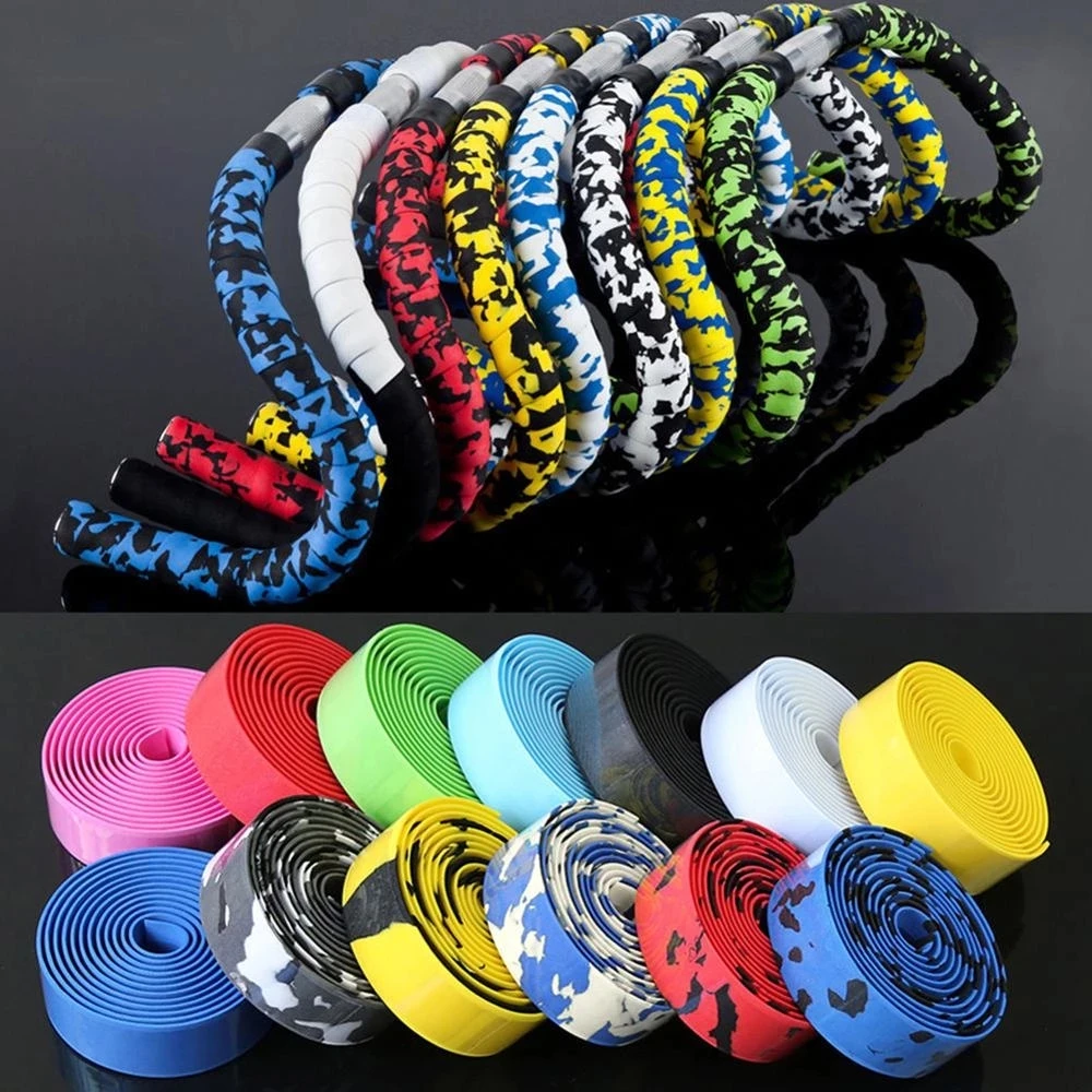 Bicycle Handlebar Tape Steering Wheel Cover Road Bike Cycling Handle Non-slip Belt Rubber Tape Bike Accessories Handle Belt