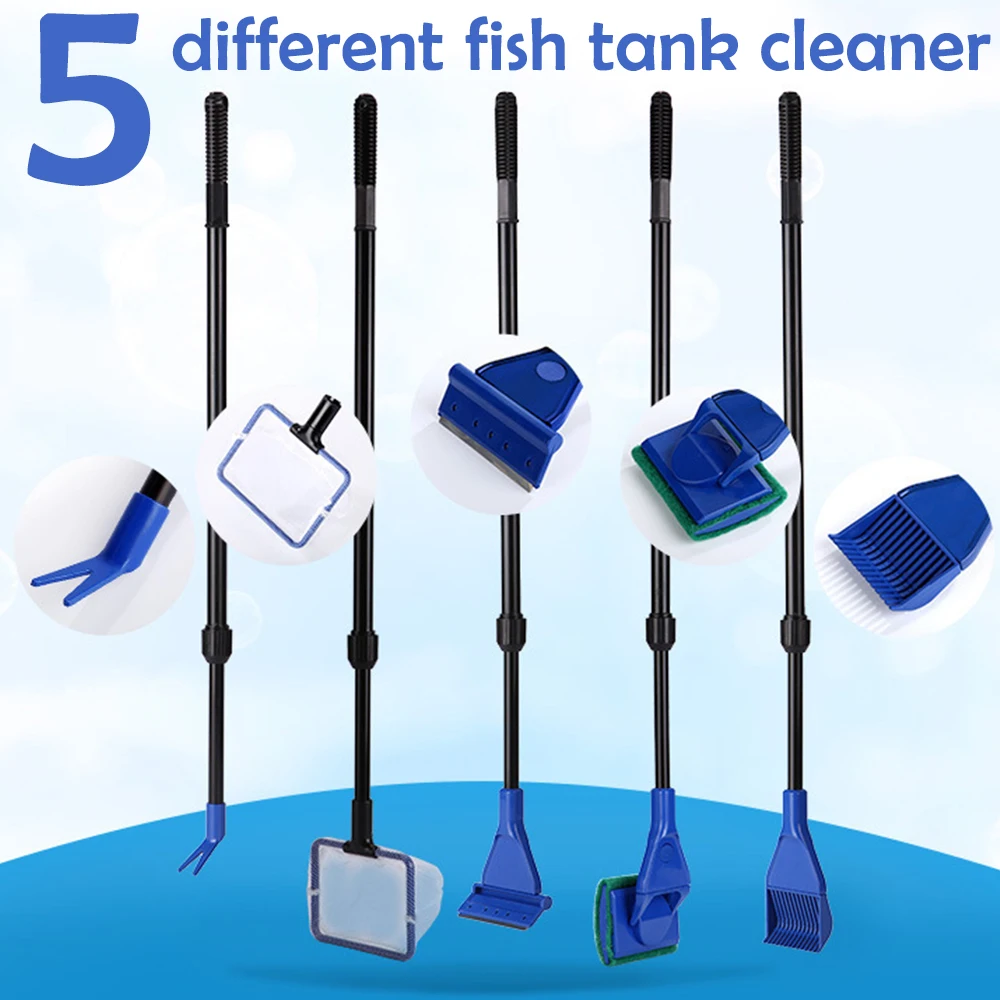 Aquarium Cleaner Magnetic Fish Tank Cleaning Brushes Glass Window Algae Scraper Cleaner Brush Durable Sponge Glass Tool Clean