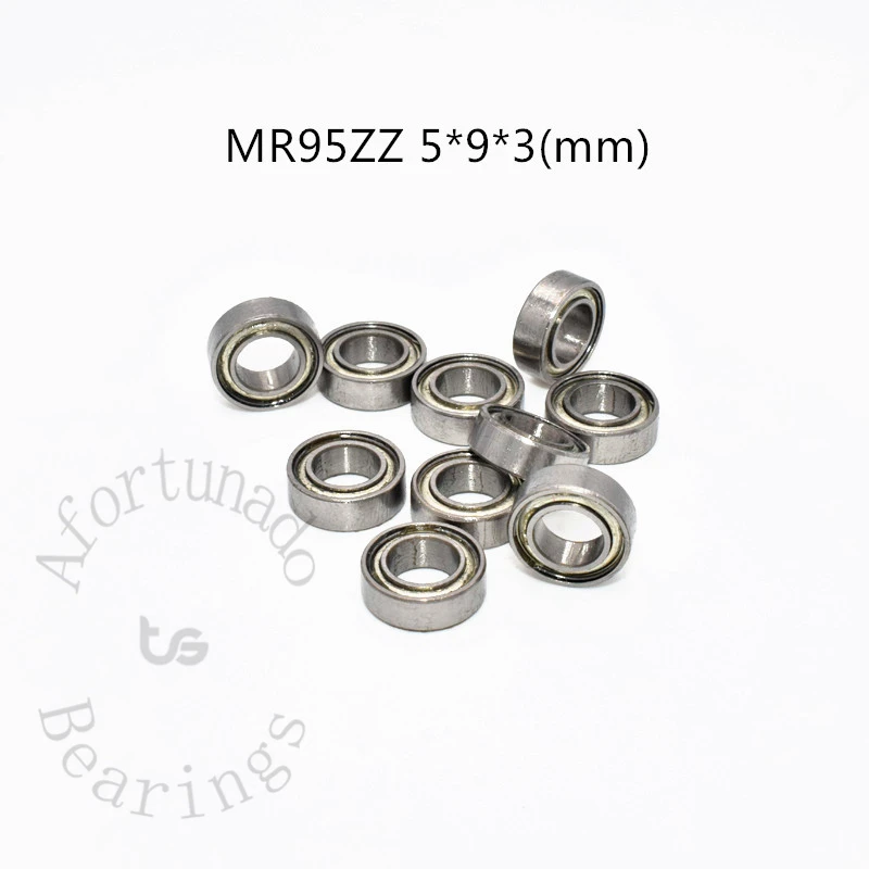 

MR95ZZ 5*9*3(mm) 10PCS Metal Sealed Miniature chrome Steel Bearings free shipping