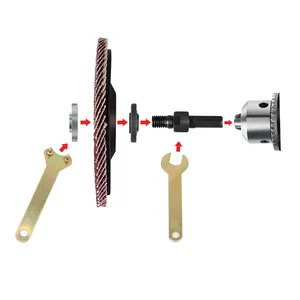 Umwandlung des elektrischen Bohrwinkelschleifers, Scheibenschneidung, Polierrad, Griffhalteradaptermetalle, 10 mm, 1 Set 6 Hauptverkaufszubehör Cut -Maschine - №6