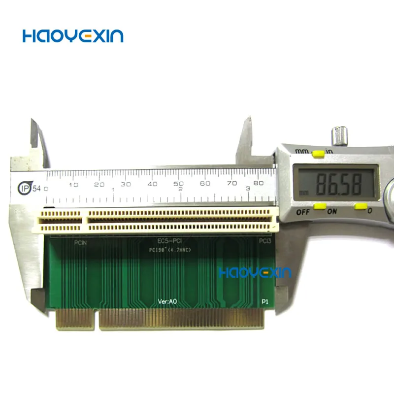 HYX PCI Male to Female Riser Extension Card Adapter 90 Degree Angled Type 32bit straight line pipe cards For  IPC Chassis 4.7CM