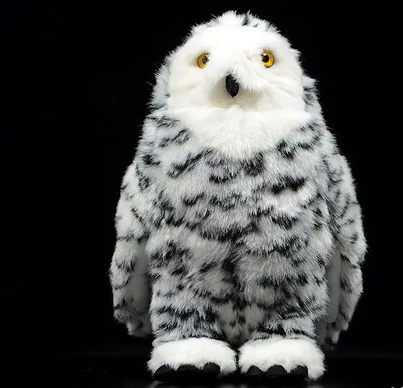 

lifelike toy night owl bird plush toy about 25x16cm Siberian white owl soft doll baby toy Christmas gift h1288