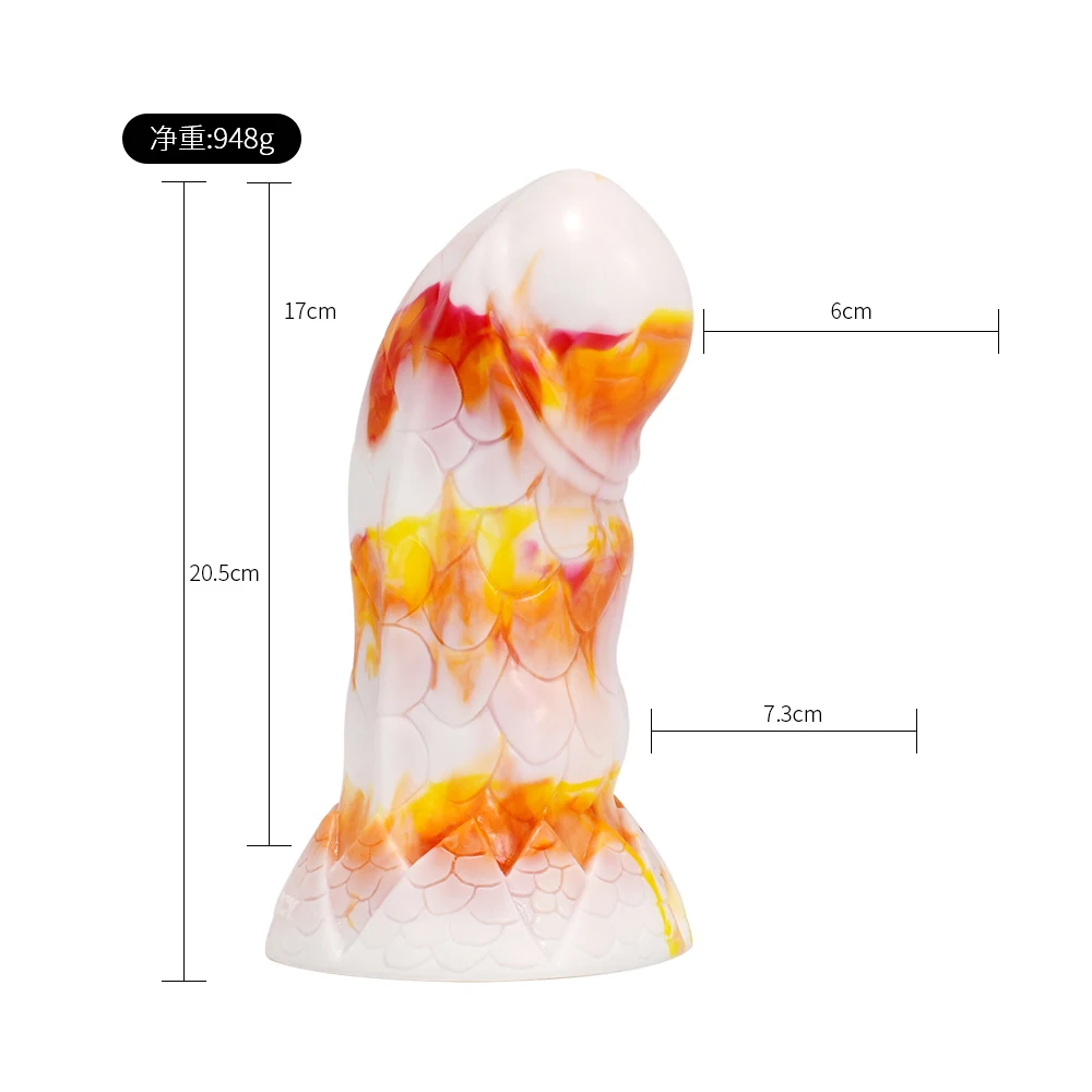 FAAK 2021 New Giant butt plug g-spot dildo massive 7cm thick penis anal sex toys with suction cup colorful silicone sex products