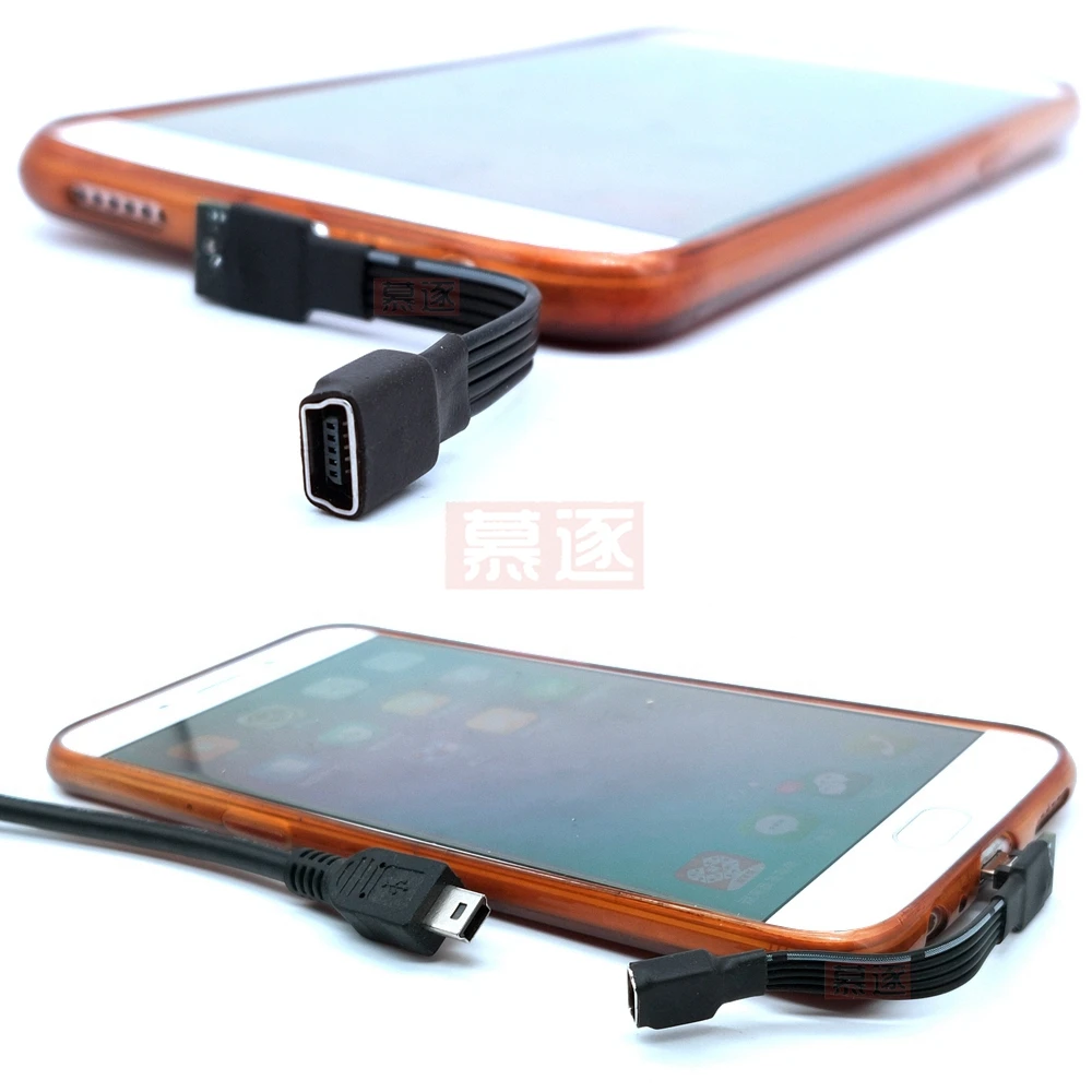 Mini USB Female to Micro USB Male 5 pin to 5 pin Connector Adapter  line for Smart Phones Tablet PCs MP3/ MP4