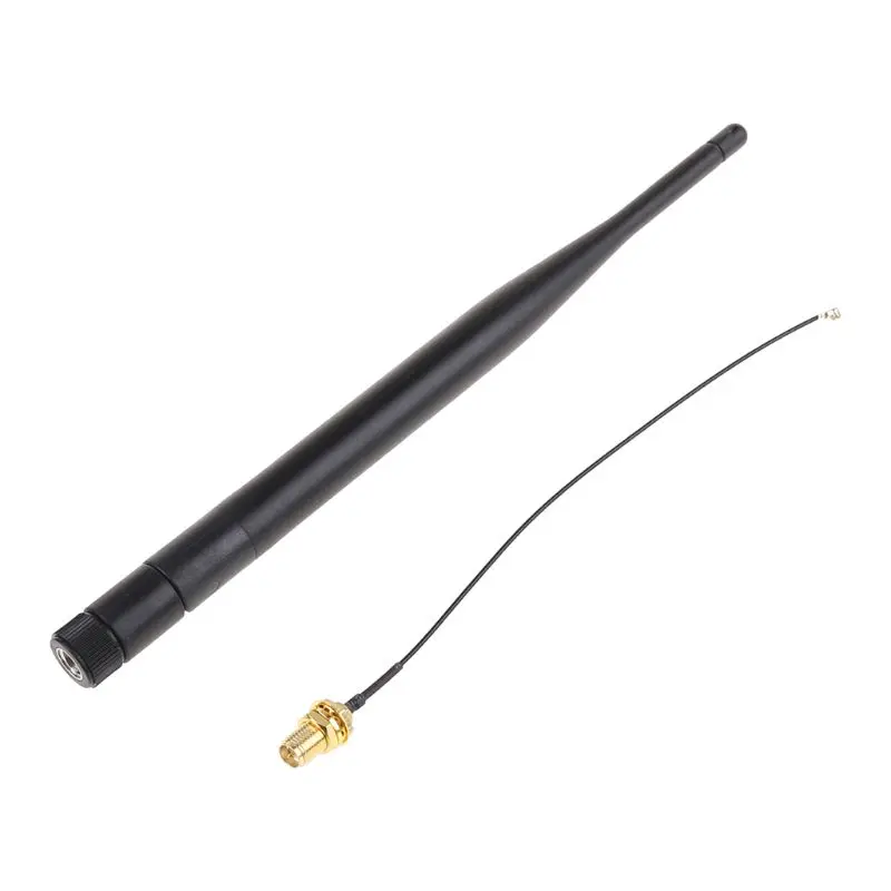  RP-SMA Male 868 MHz 5dBi Wireless Antenna Router Antenna+15cm RP SMA Female to IPX 1.13 Cable