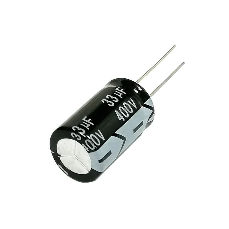 400V33uf 13x20mm Aluminiowy kondensator elektrolityczny 400v 33uf 33uf400v 400v33mf 33mf400v 400v33MFD 400wv 400vdc 33mf 33MFD 47uf