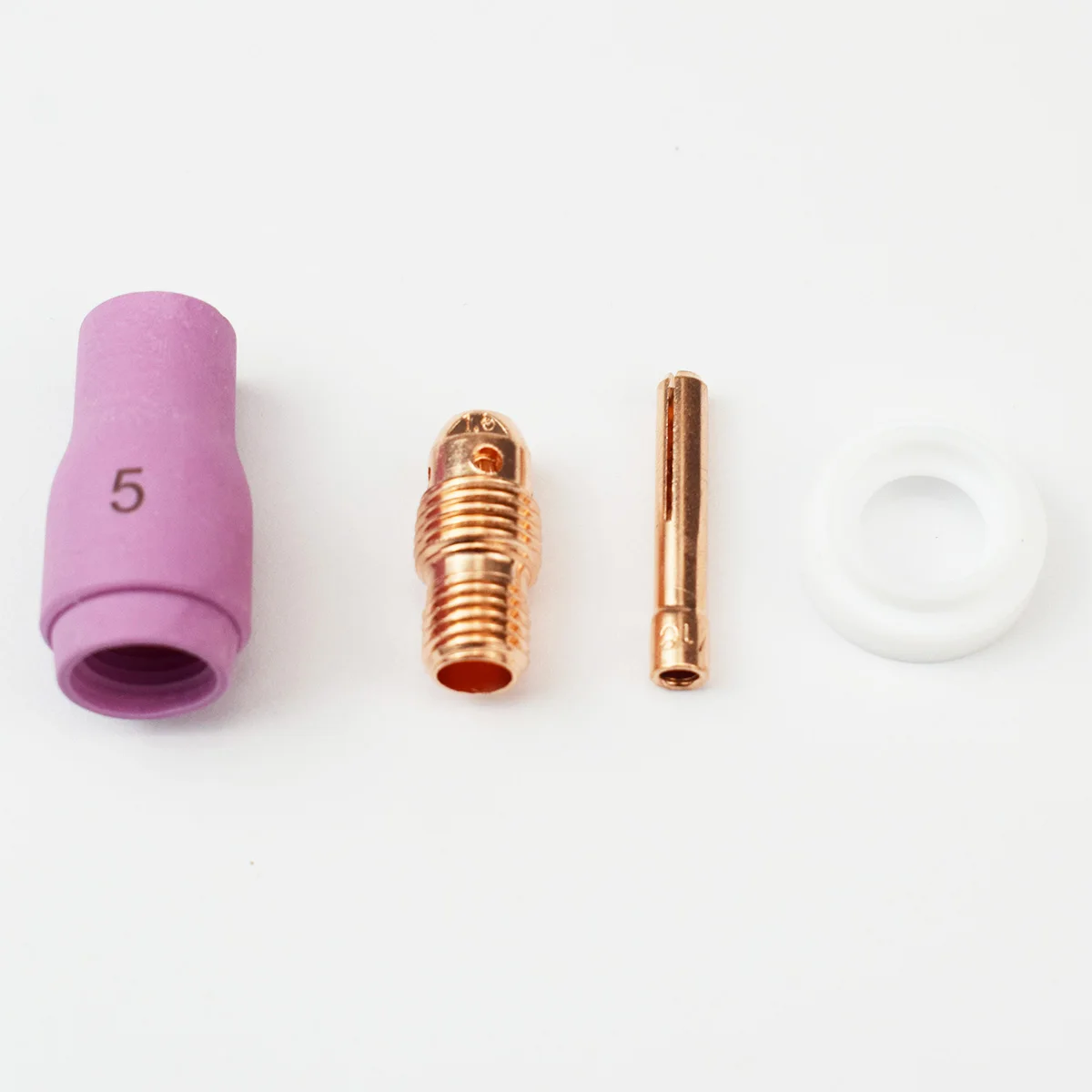 

4 шт. TIG; Комплект расходников 13N #5 насадки 1,6 мм цанги корпуса 598882 изолятор для сварофонарь WP9 WP20 WP25