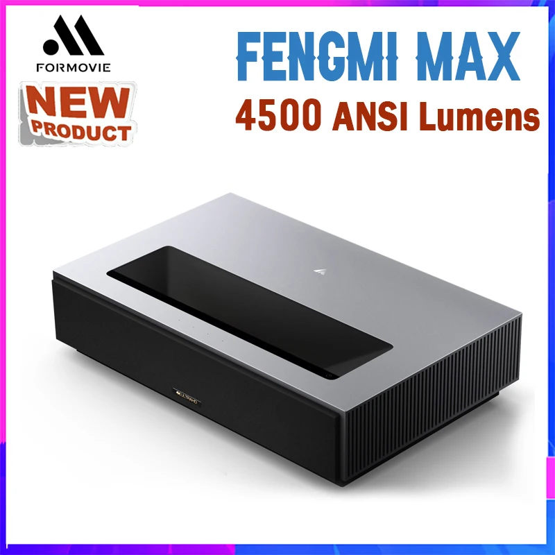 Fengmi Formovie MAX Cinema 4K Projector 4500 ANSI Lumens Laser Projector Home Theater Ultra Short Throw Projection TV Beamer NEW