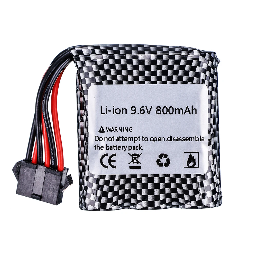 Upgrade 9.6v Li-ion Battery For 9115 9116 S911 S912 RC Car Truck Parts 800mah 9.6V Rechargeable battery for toys Car 6P-SM Plug