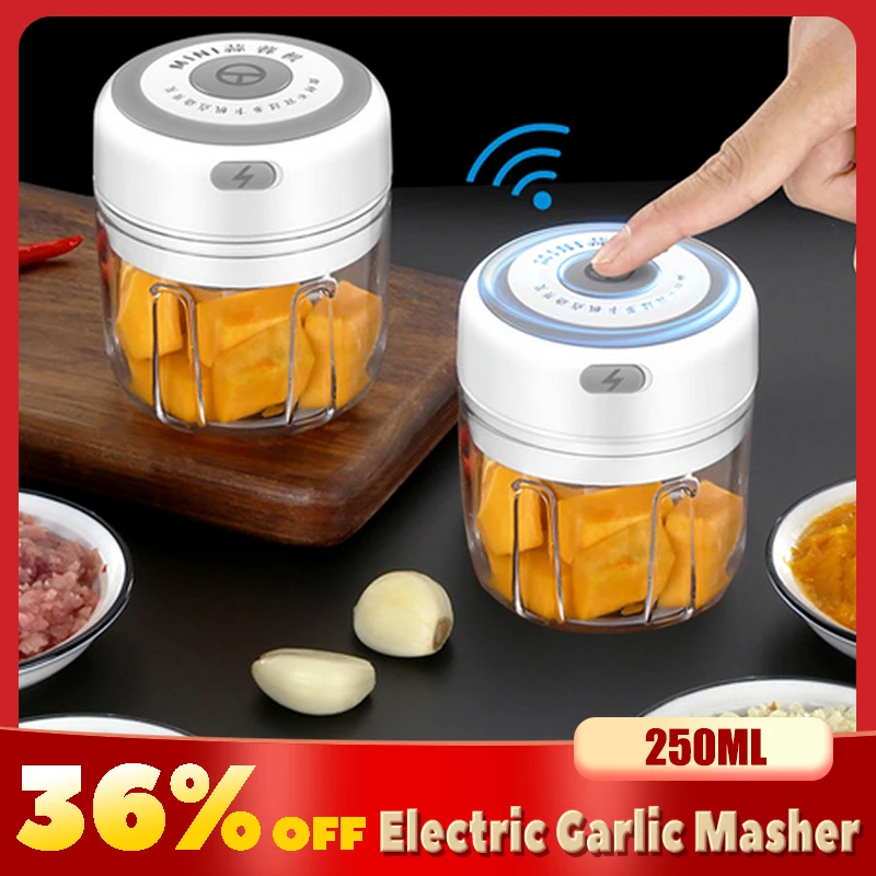 Electric Garlic Masher USB Mini Crusher