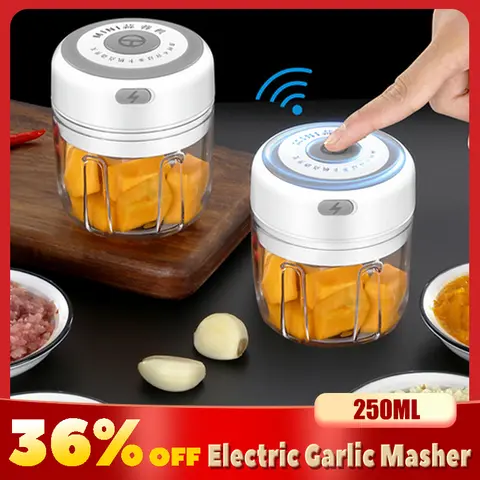 Electric Garlic Masher USB Mini Crusher