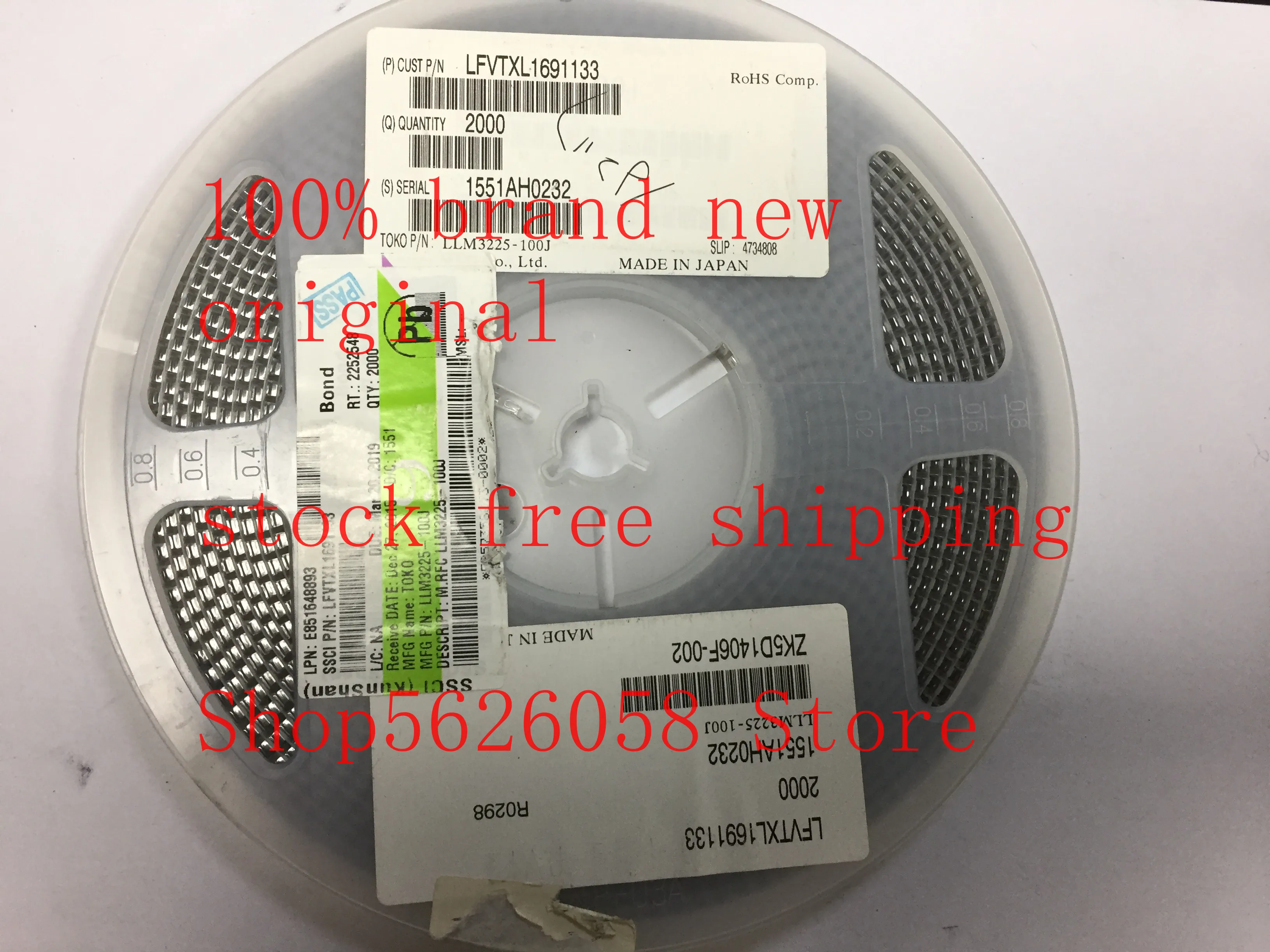 LLM3225-100J SMD NEW STOCK 100% new original freeshipping 50PCS-3000PCS/LOT STOCK