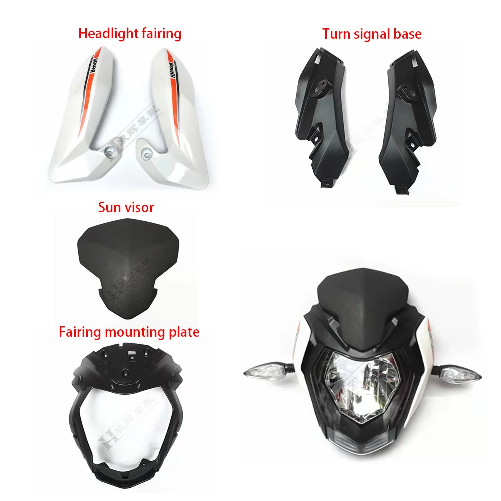 

Fairing Mounting Plate Sun Visor Headlight Guard Shroud Motorcycle Accessories For Benelli TNT 150 TNT 150i