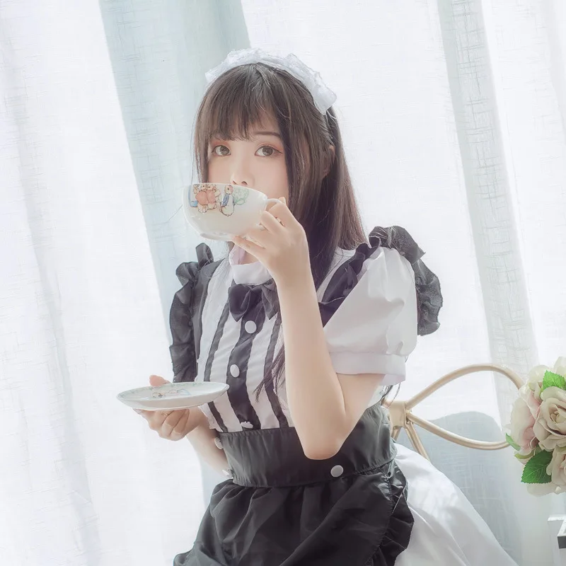 

Maid costume cafe work clothes cosplay costume dress lolita gothic loli soft sister