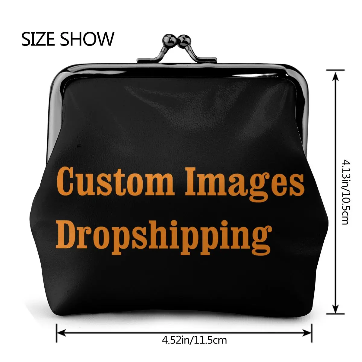 Custom Logo Women Girls Coin Purses Mini Images Printing Casual Leather Coin Bags For Women Fashion Women Bags Dropshipping