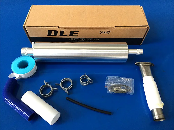 Original DLE Long Muffler Canister Exhaust Set & Parts for DLE35RA  Gasoline Engine