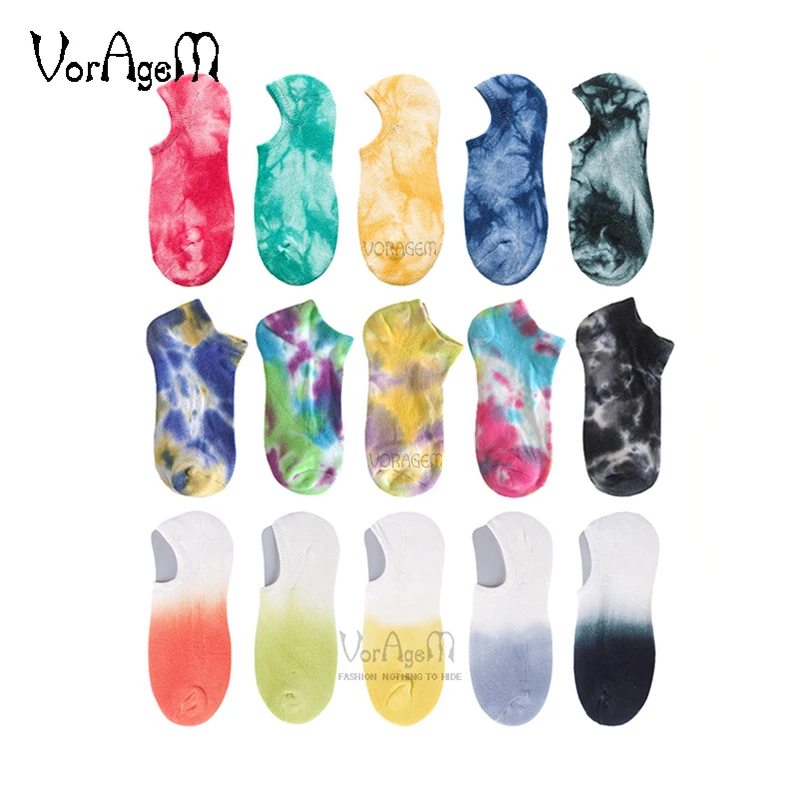 New Men's Handmade Tie Dye Socks Fashion Hip Hop Spiral Star Ray Cotton Socks Colorful Hipster Skateboard Street Socks