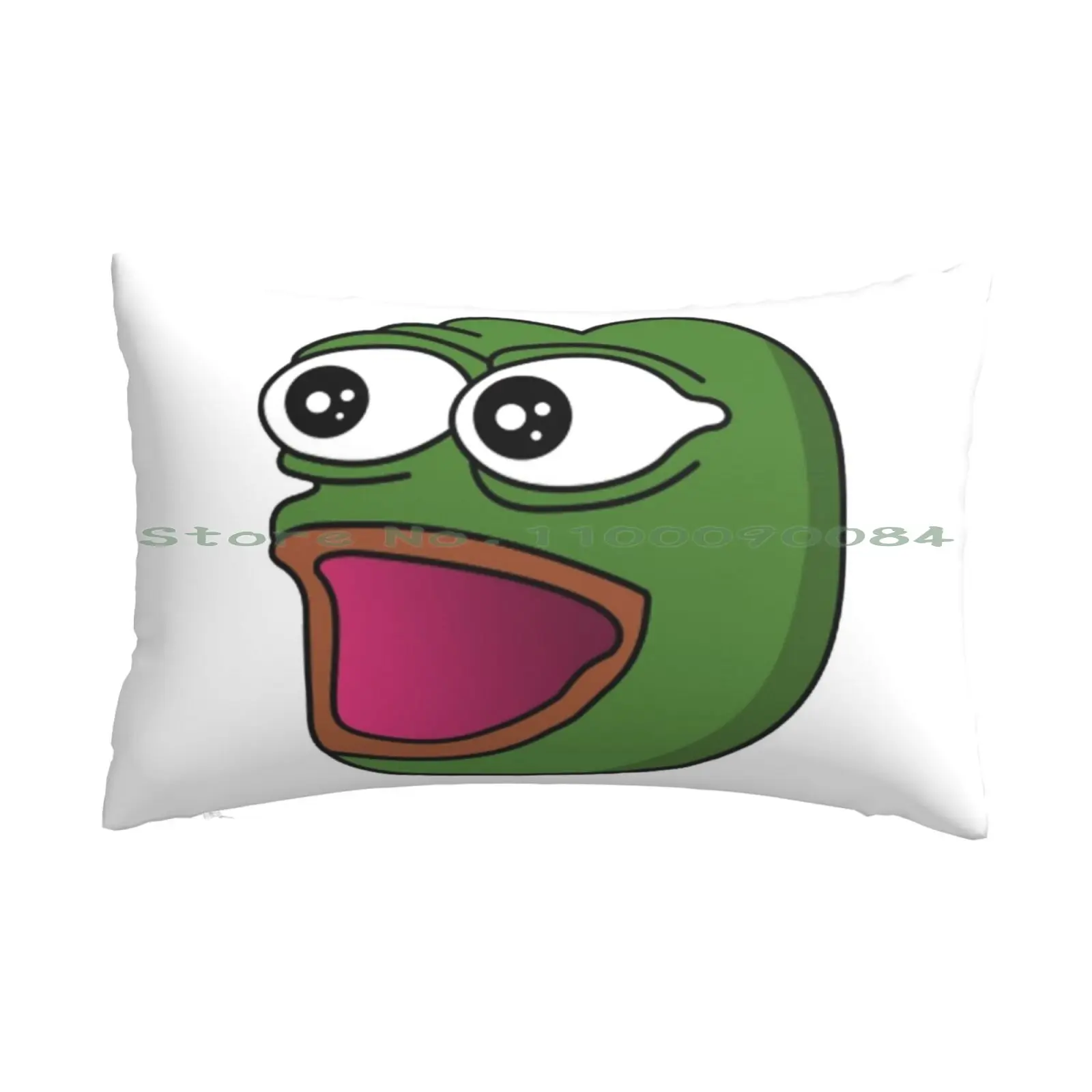 Poggers Poggers Meme The Frog The Frog Meme Pogchamp Monkas Surprised The Frog Pillow Case 20x30 50*75 Sofa Bedroom Delinquents