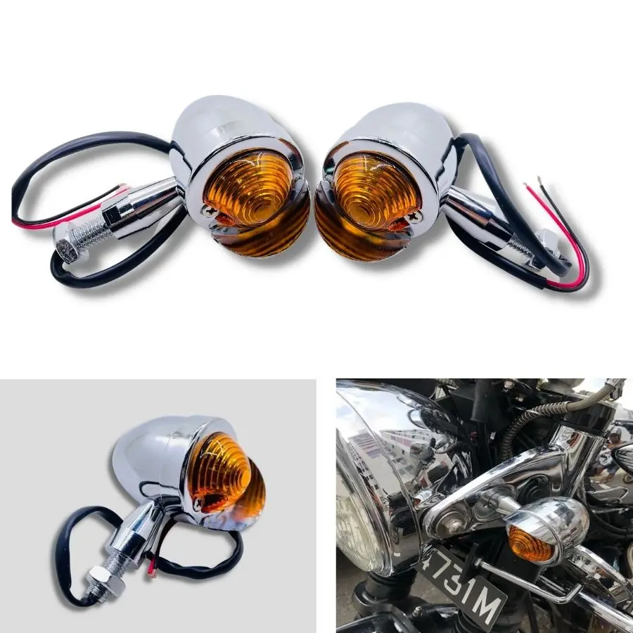 Motorcycle Bullet Turn Signal Light Indicators For Honda VT Shadow Ace Classic 500 700 750 1100 VTX 1300 1800 C Rebel250