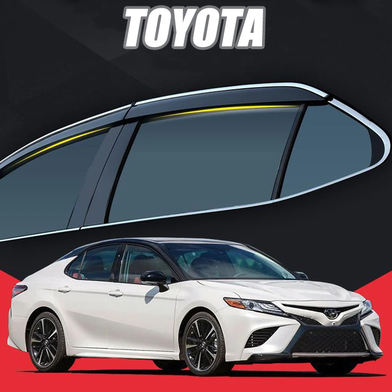 

Для TOYOTA Corolla/Camry/Land Crulser/дождевик/защитный козырек от дыма и дождя, ветрозащитный козырек 4 шт./1 комплект 2007-2019
