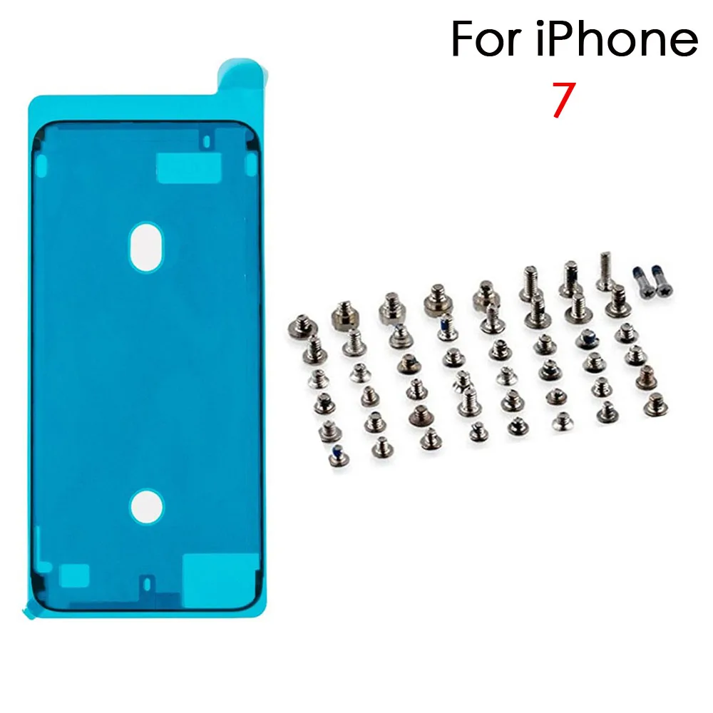 Full Set Screws Replacement For iPhone 7 8 Plus X XR XS 11 12 Mini Pro Max Include Bottom Screw And Waterproof Tape