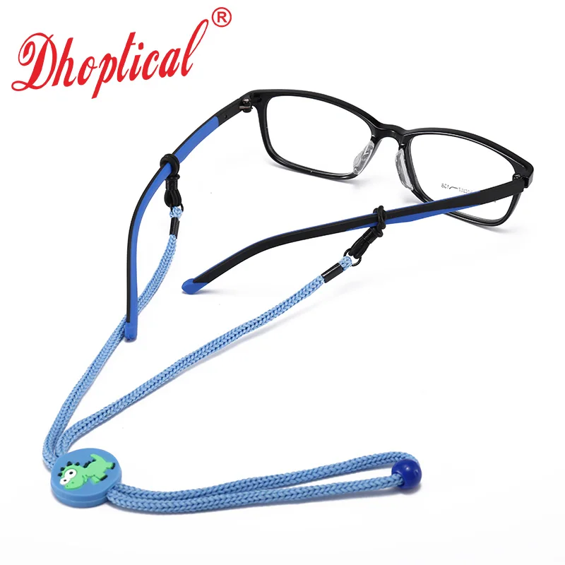 Eyeglasses cord for child avoid glasses slip cartoon button eyewear cord indenpent packing By dhoptical