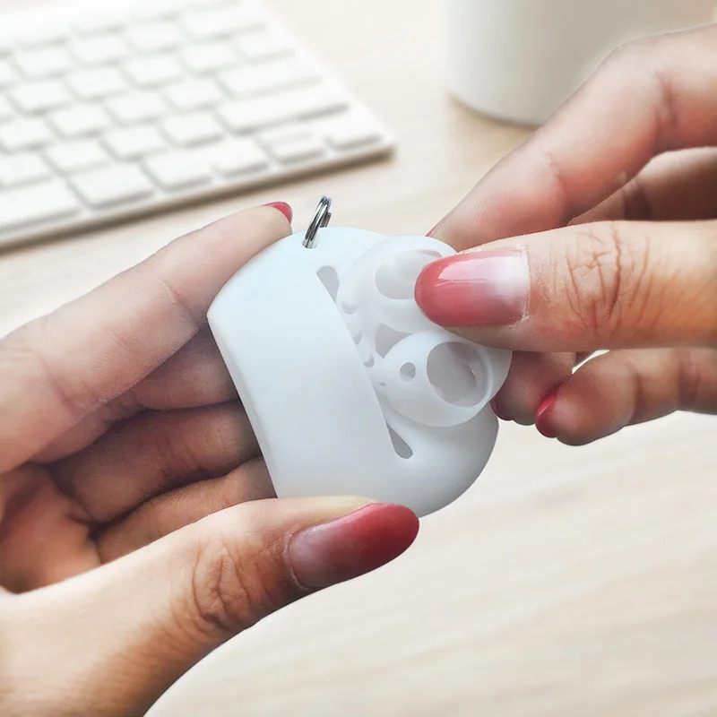 에어팟 프로 이어팁 보관 케이스, 화웨이 프리버즈 이어 패드 캡, 이어폰 액세서리, 실리콘 박스, 방진 이어버드 휴대