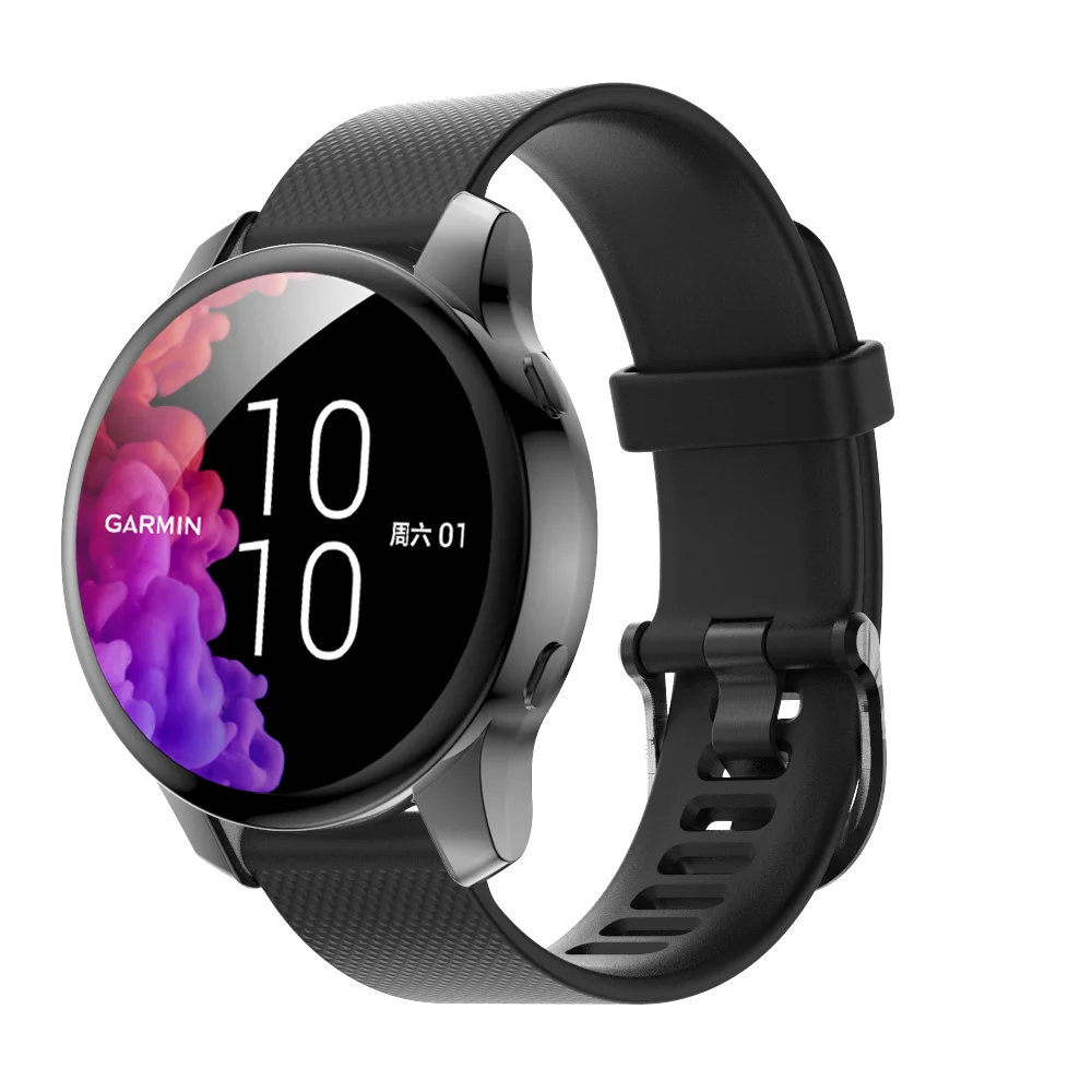 Tpu Bescherming Case Voor Garmin Venu Horloge Cover Anti-Fall Volledige Screen Protector Soft Plating Shell Voor Garmin Venu case Frame