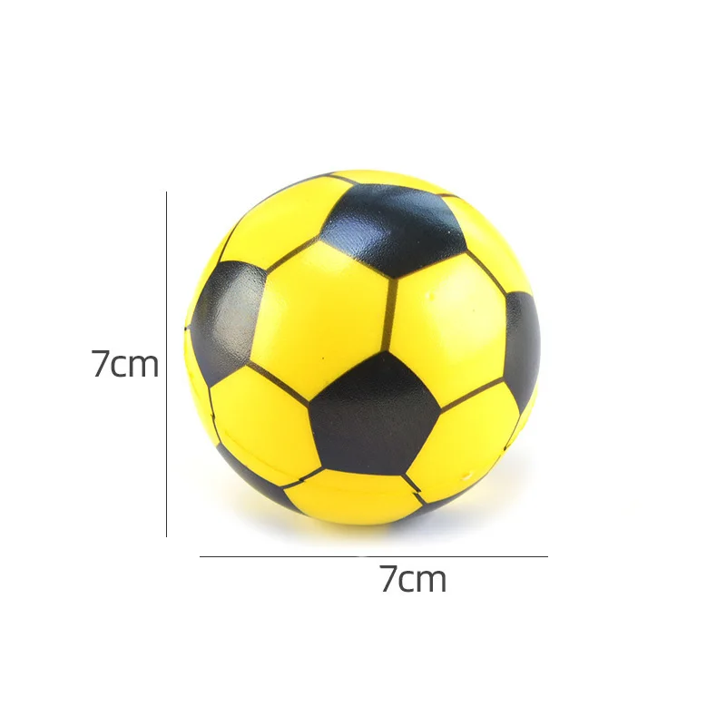 6 Stks/zak 6.3Cm Anti Stress Bal Relief Voetbal Basketbal Tennis Soft Foam Rubber Squeeze Bal Speelgoed Voor Kinderen