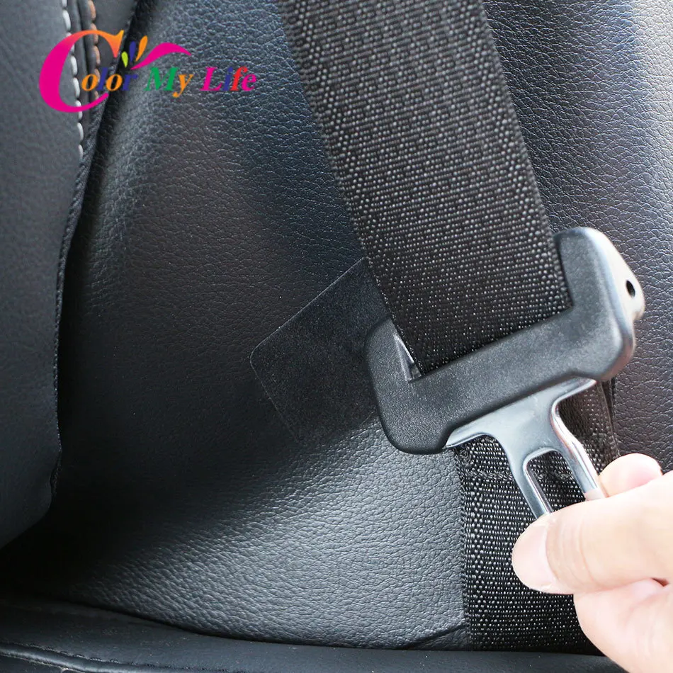 For AUDI BMW Renault Opel Lada Fiat Mazda Toyota Seat Nissan Kia 2Pcs Car Safety Belt Buckle Anti-collision Anti Noise Stickers