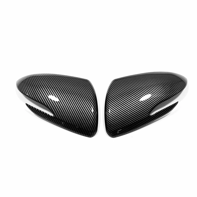 

For Hyundai Elantra Avante 2016 2017 2018 2019 ABS Chrome/Carbon fiber Look Side Door Rear View Mirror Cover Trim Cap Overlay