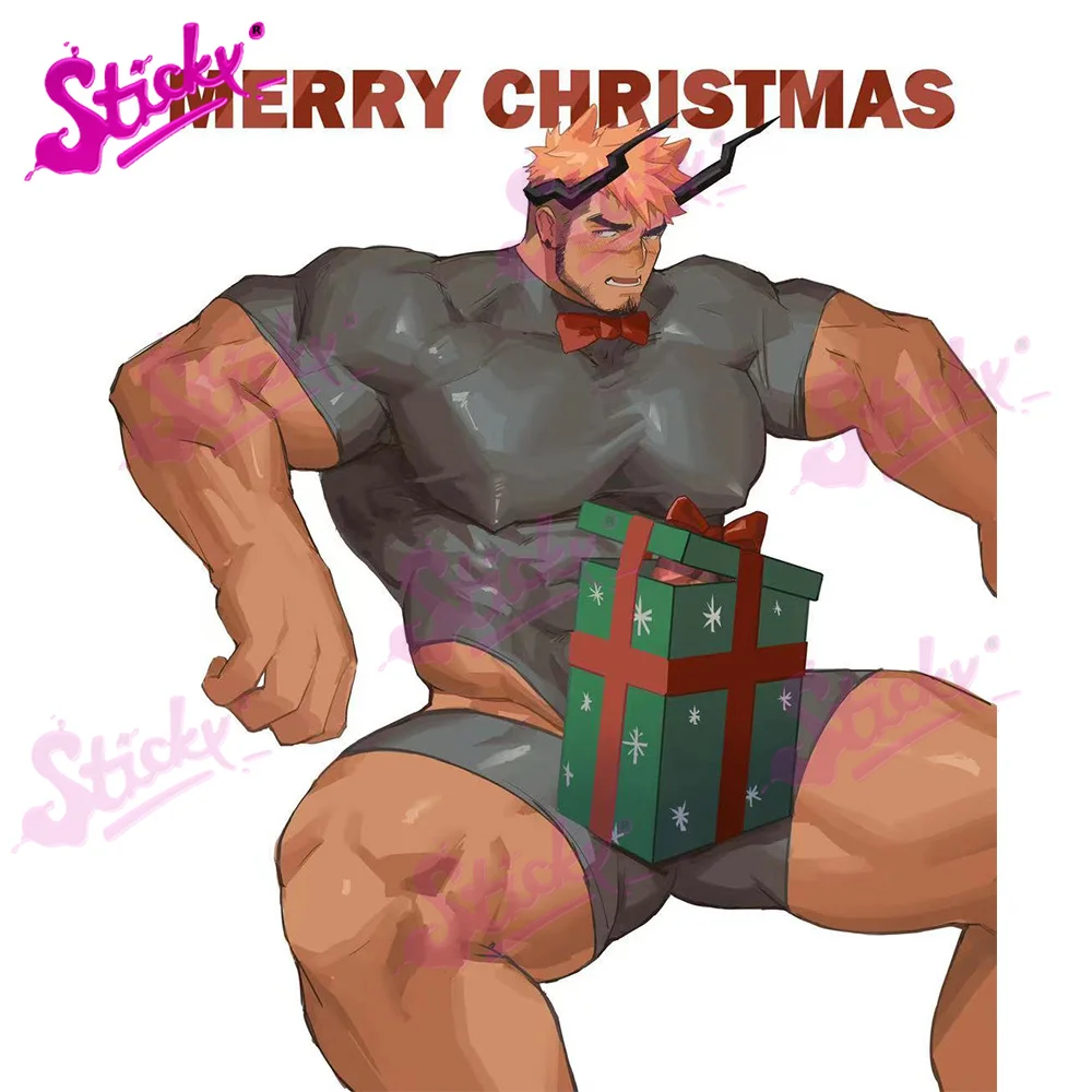 

STICKY Sexy Gay NSFW Christmas OC Anime Car Sticker Decal for Car Motorcycle Accessories Laptop Helmet Trunk Wall Stickers