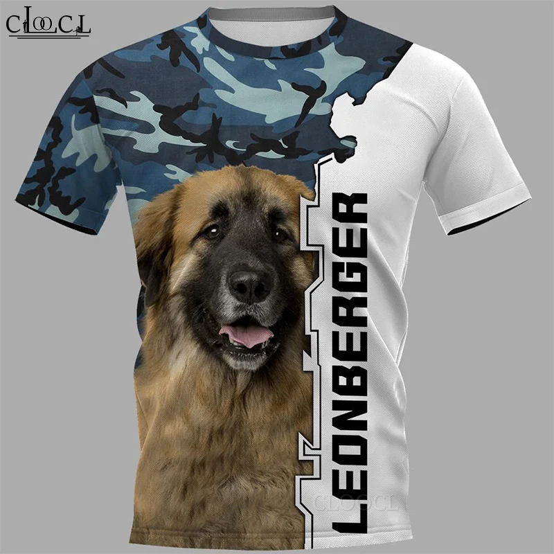 CLOOCL 2021 Newest Popular Leonberger T Shirt Summer Men Women 3D Print Hip Hop Tops Round Neck T-shirt Pullover Drop Shipping