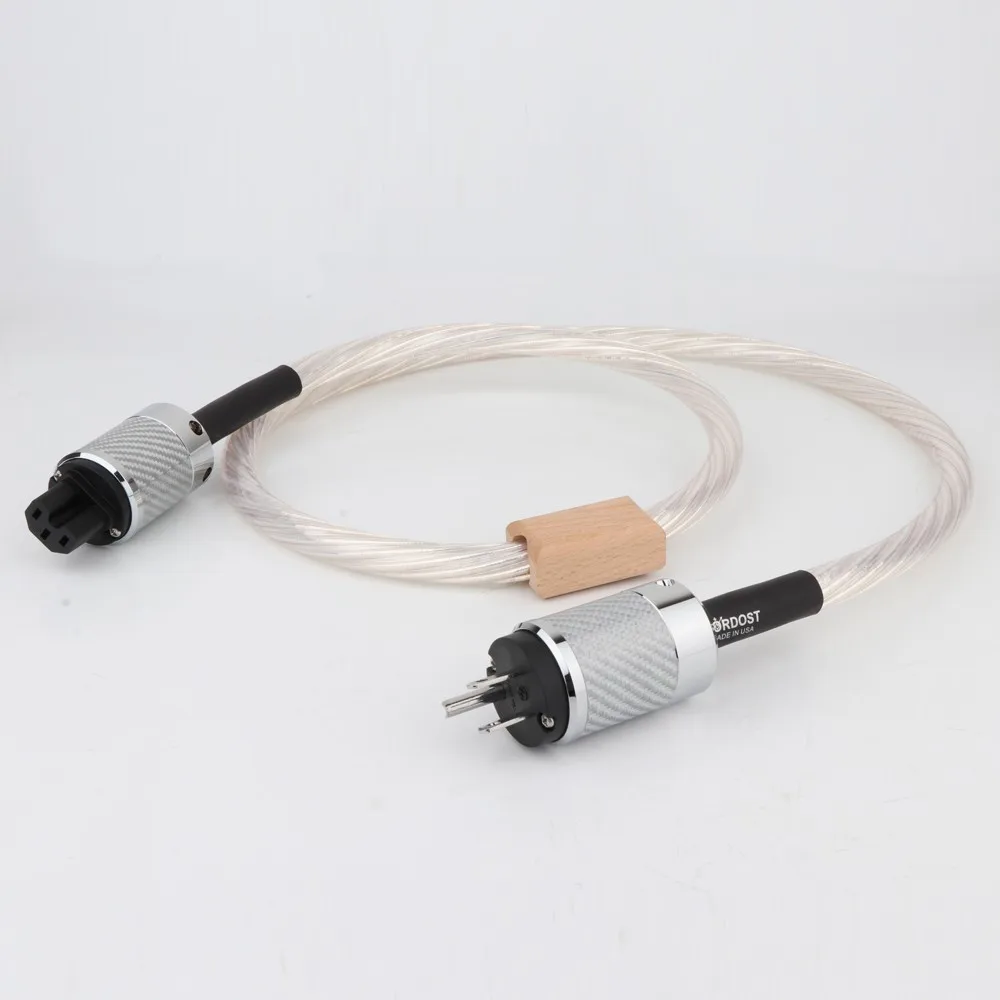 

High Quality Nordost odin 7N silver plated Reference Power Cable with Carbon fiber US power plug