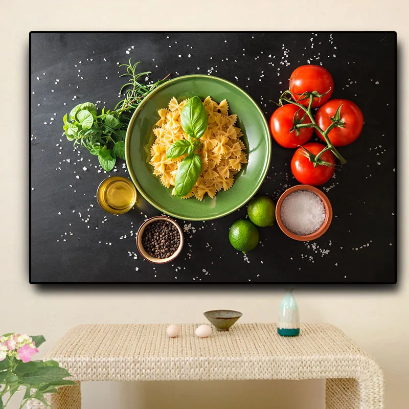 

Grains Spices Fruit Vegetables Kitchen Cooking Canvas Painting Posters and Prints Cuadros Wall Art Food Pictures Living Room