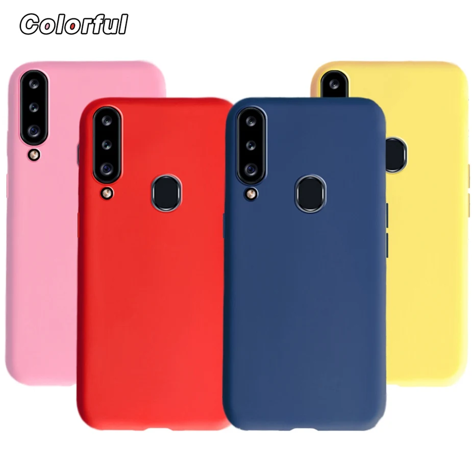 Soft Case For Samsung Galaxy A20s Case Soft Silicone Cute Candy Color Back Cover For Samsung A20 s A20e A10s A 10 20 Phone Cases