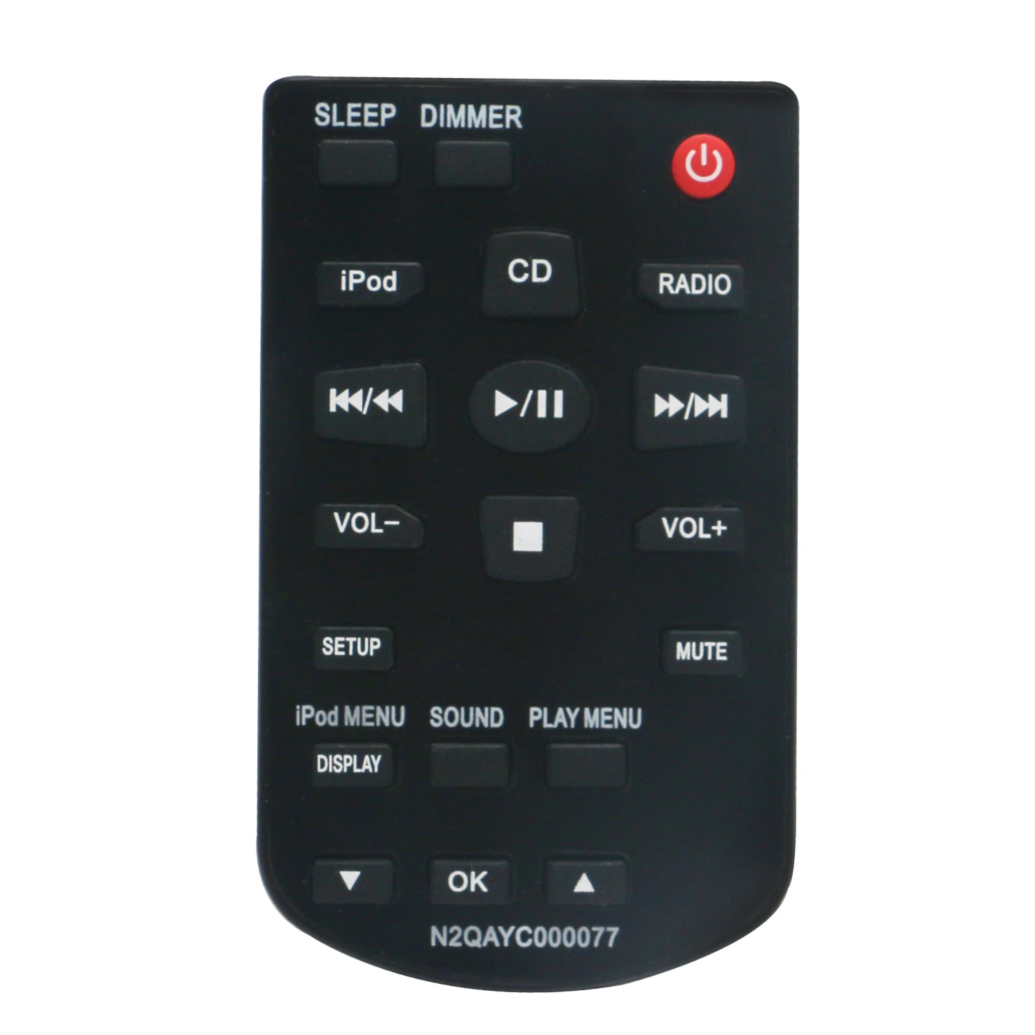 New N2QAYC000077 replaced Remote Control fit for Panasonic SC-HC28 SCHC28 SA-HC28 Compact Stereo System