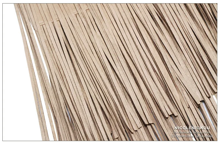Suede Fringed High Waist Skirt with Irregular Body Shape Skirts Womens Faldas Short Skirt