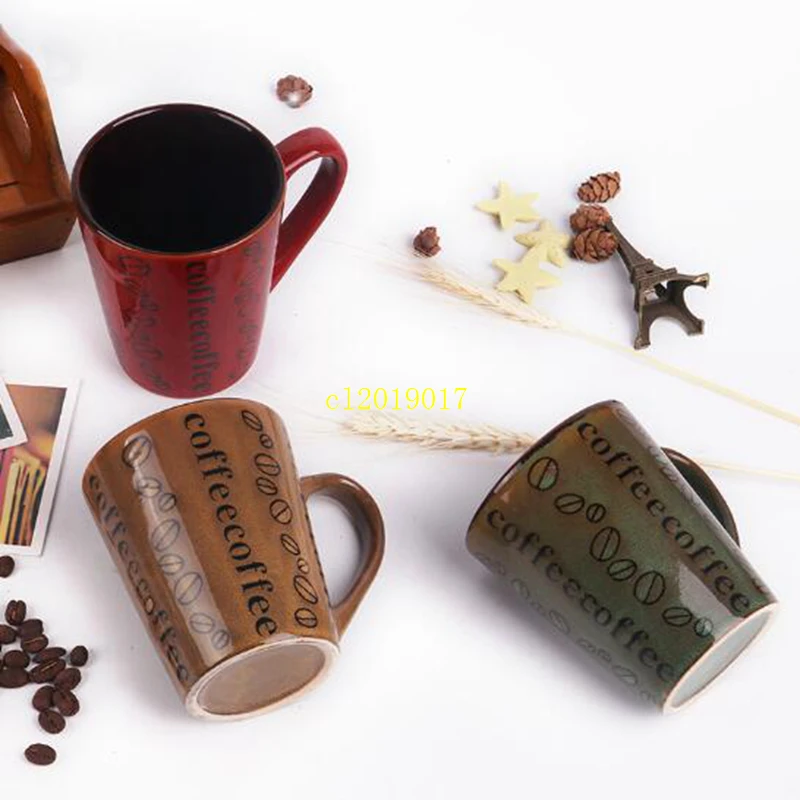 

European Simple Ceramic Cup Kiln Glazed Retro Mug Coffee Cup