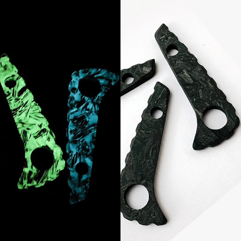 1PieceCustom Made Marbled CF คาร์บอนไฟเบอร์ Paramilitary 2 Backspacer PM2 Custom กลับ Spacer มีดพับชิ้นส่วนทำอุปกรณ์เสริม