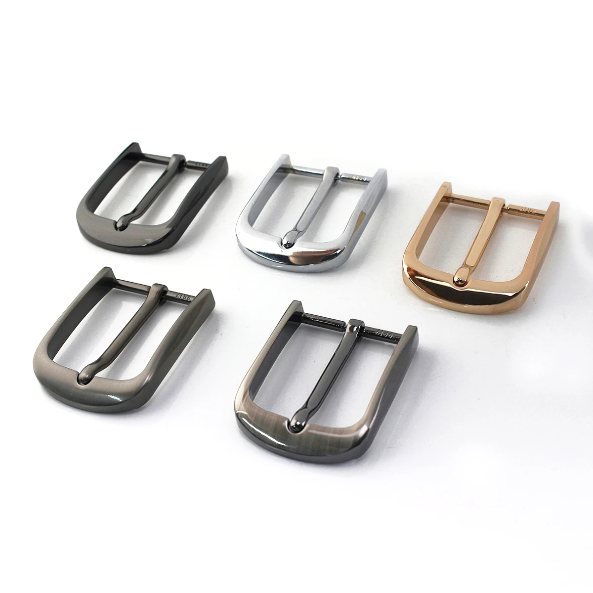 1pcs 40mm Metal Men\'s Casual Belt Buckle End Bar Heel bar Buckle Single Pin Half Buckle for Leather Craft Jeans Webbing