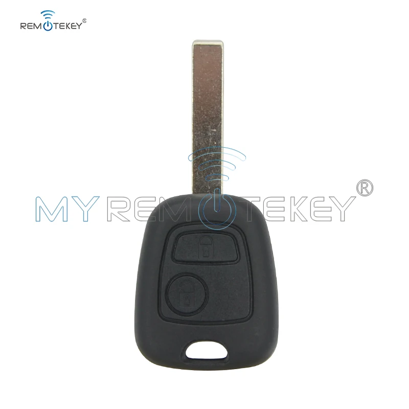 Remtekey Smart Key Shell Car Case Replacement HU83 Blade Uncut for Citroen Peugeot 2 Button