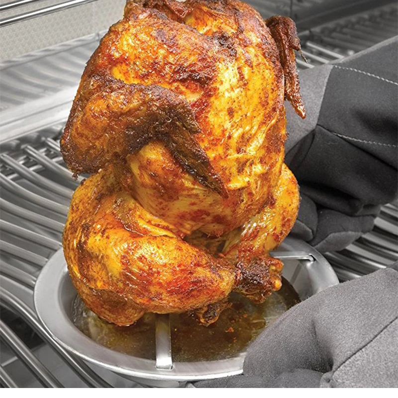 

Barbecue Grilling Baking Cooking Non-Stick Pans Roast Chicken Roaster Rack With Bowl BBQ Tools kitchen Accessories Oven Turkey