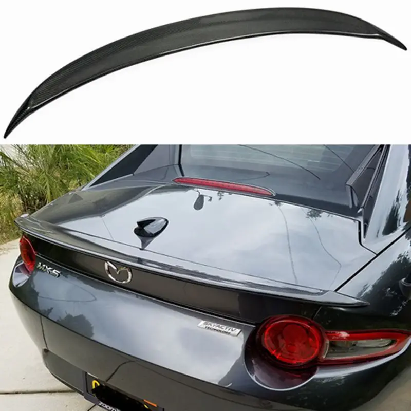 Car-styling For Mazda MX5 ND Miata Garage Vary Style Carbon Fiber Ducktail Rear Spoiler