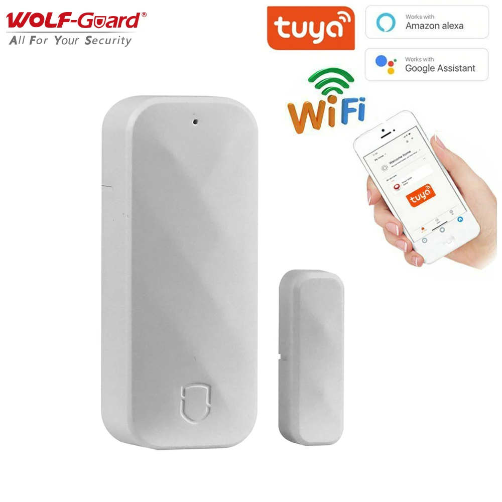 Wolf-Guard Tuya WiFi Wireless Smart Door Sensor Window Open Alarm