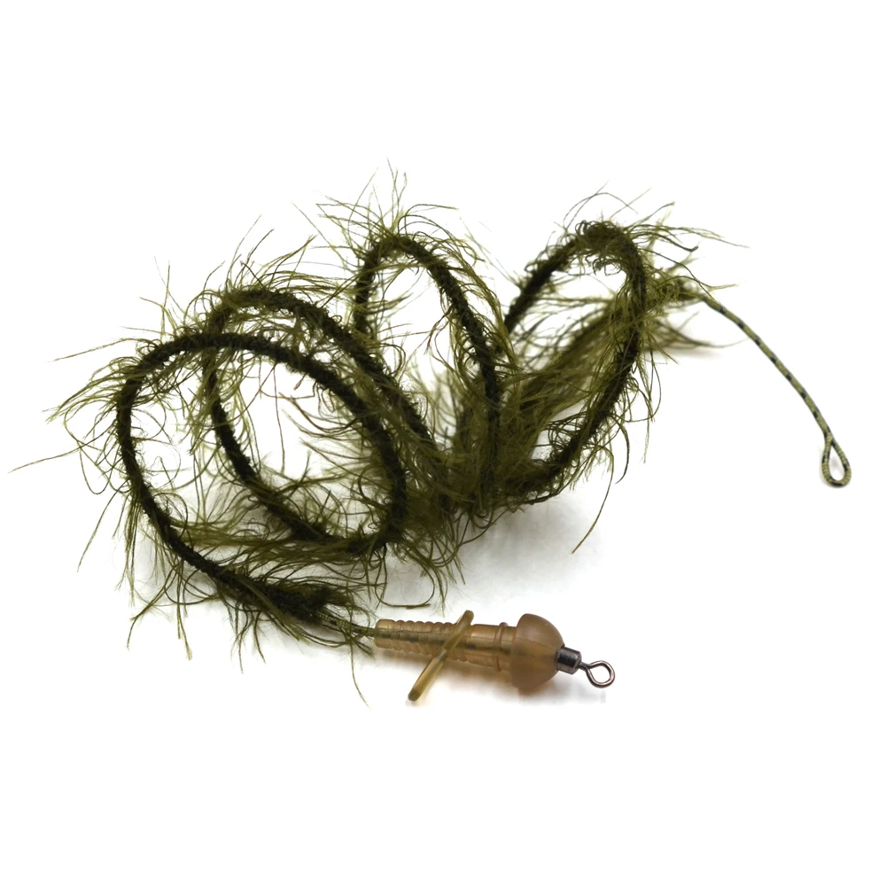MNFT 1Pcs Carp Fishing Weed Link Leadcore Line Leader Camo Weed Effect Lead Core Carp Hair Rigs Tackle